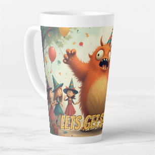 Let’s Get Spooky – Cute Monster Party Fun Latte Mug