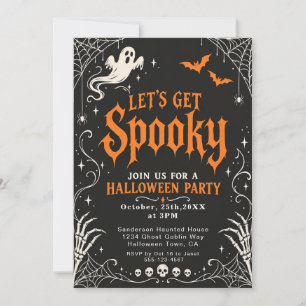 Let’s Get Spooky Gothic Halloween Party Invitation