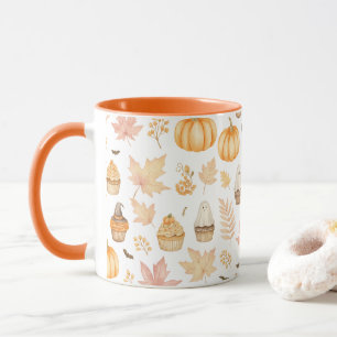 Let’s Get Spooky with Pumpkins, Leaves & Cupcake Mug