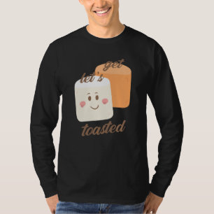 Let S Get Toasted Christmas Xmas Camping Campfire T-Shirt