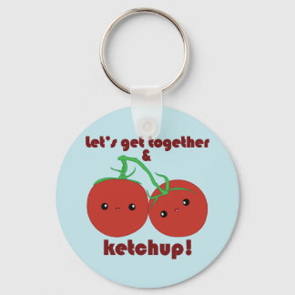 Let’s Get Together and Ketchup! Kawaii Tomatoes Keychain