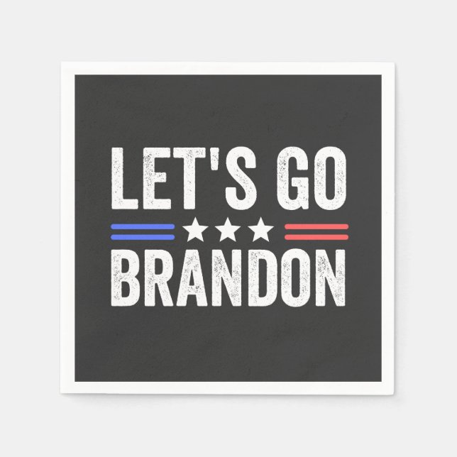 LET’S GO BRANDON Cardinal Napkin (Front)