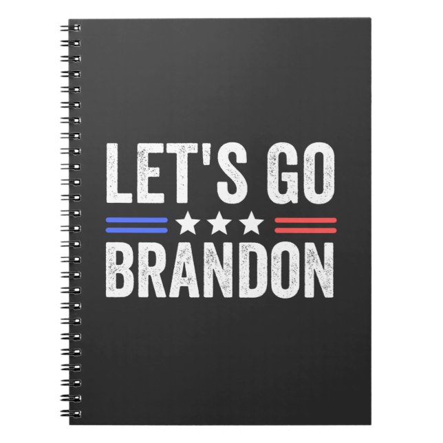 LET’S GO BRANDON Cardinal Notebook (Front)