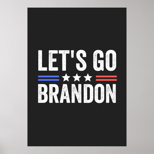 LET’S GO BRANDON Cardinal Poster (Front)