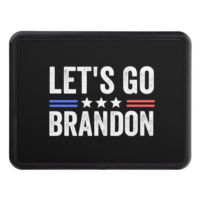LET’S GO BRANDON Cardinal Trailer Hitch Cover (Front)