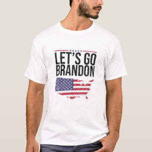 Let’S Go Brandon Conservative US Flag Political Me T-Shirt