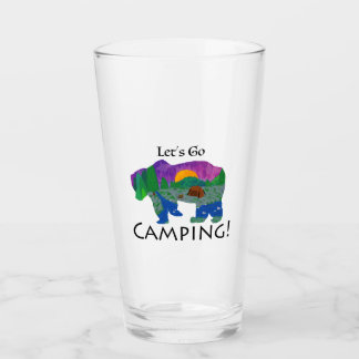 Let’s Go Camping Glass