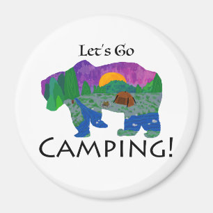 Let’s Go Camping Magnet