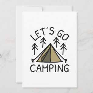 Let’s Go Camping Thank You Card