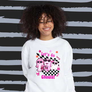 Let’s Go Ghouls Cute Halloween Ghosts Sweatshirt
