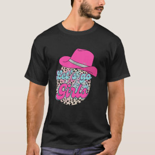 Let s Go Girls Leopard Pink Cowgirl Hat Country Va T-Shirt