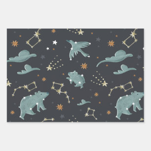 Let’s Go To Space  Wrapping Paper Sheet