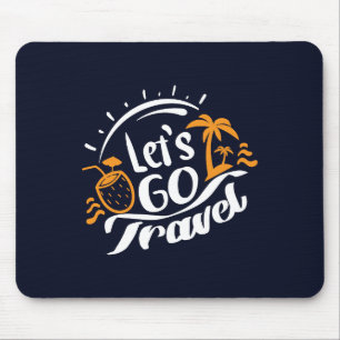 Let´s go travel mouse pad