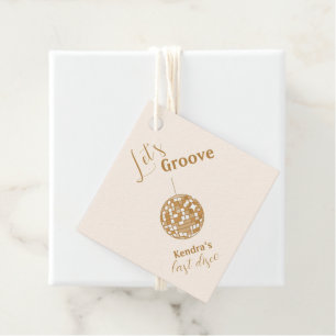 Let’s Groove Last Disco Bachelorette  Favour Tags