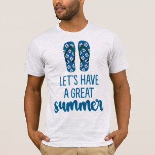 “Let’s Have a Great Summer” - Men’s Beach Vibes T-Shirt