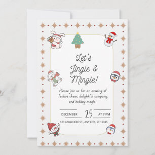 Let’s Jingle & Mingle Christmas Party Invitation