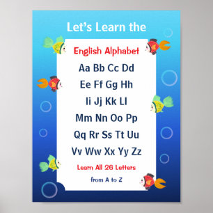 Let’s Learn the ABCs Poster for Kids