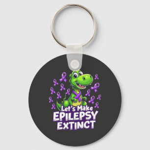 Let’s Make Epilepsy Extinct Awareness Dinosaurs Keychain