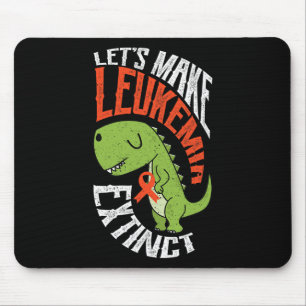 Let’s Make Leukaemia Extinct Dinosaur Hematologist Mouse Pad