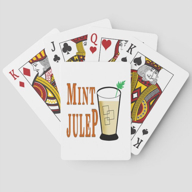 Let’s mint julep playing cards (Back)