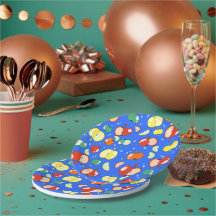 Let’s Party Started – Pop Apple on Blue