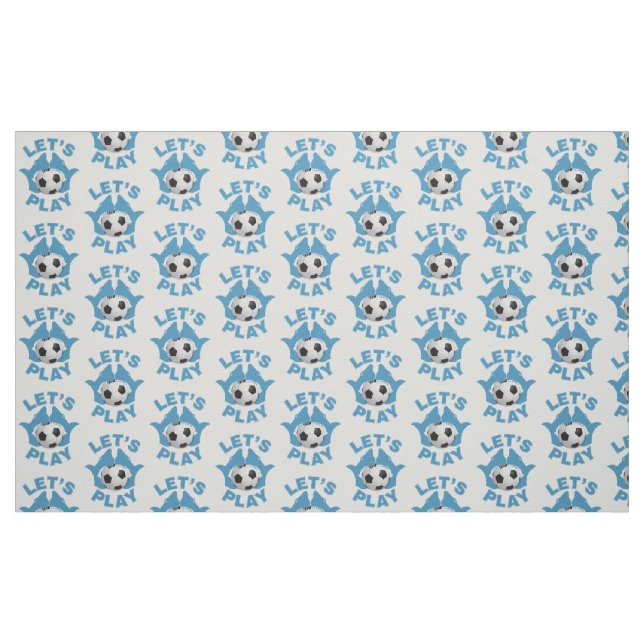 Let’s play soccer fabric (Fat Quarter)
