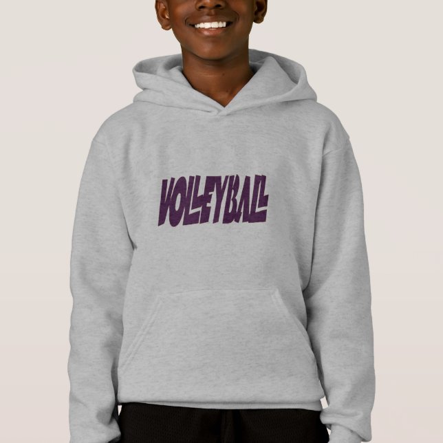 Let’s Play Volleyball Kid’s Hoody (Front)