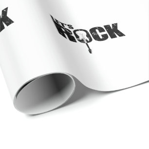 Let’s Rock Gitarre Musikstil Genre Rockband Wrapping Paper