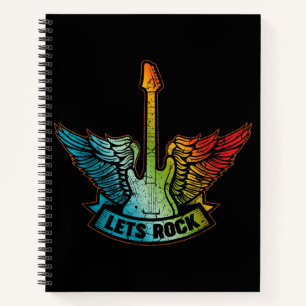 Let’s Rock Legend Rock And Roll Music Guitar Notebook