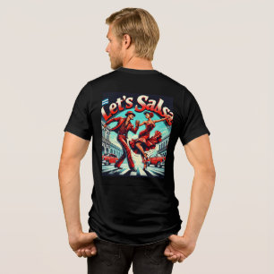 Let’s Salsa Dance Tri-Blend T-Shirt (Back Design) Tri-Blend Shirt