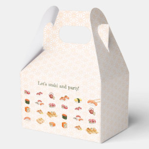 Let’s sushi and party! favor box