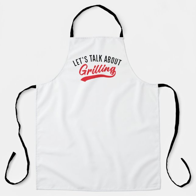 Let’s Talk About Grilling Apron (Front)