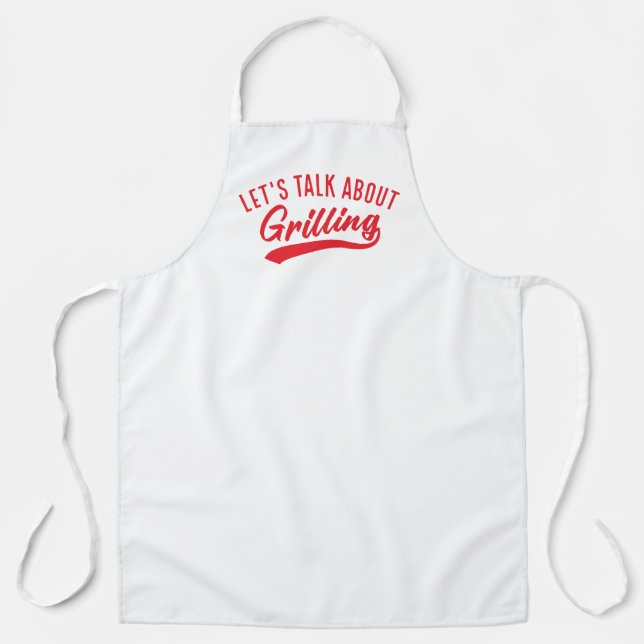 Let’s Talk About Grilling Apron (Front)