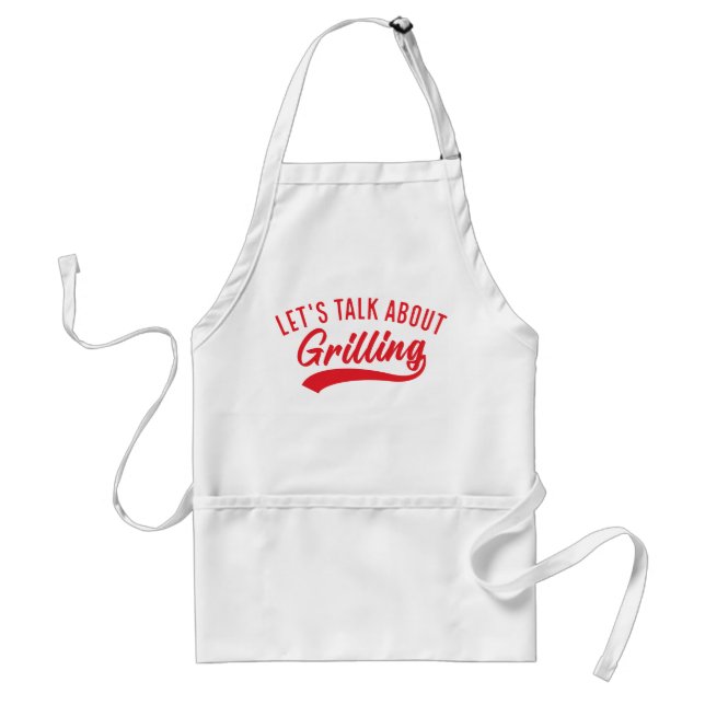 Let’s Talk About Grilling Standard Apron (Front)