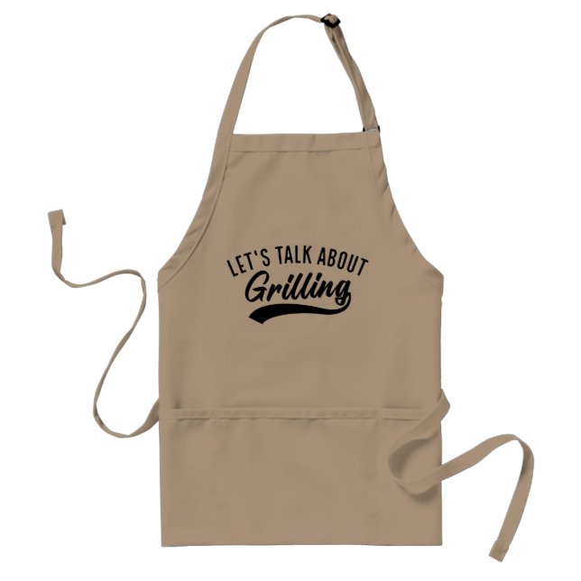 Let’s Talk About Grilling Standard Apron (Front)