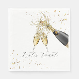 Let’s Toast New Year Party Napkin