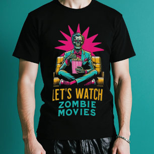 Let’s Watch Zombie Movies Pop Art Halloween Shirt