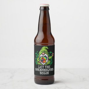 Let Shenanigans Begin Beer Bottle Label