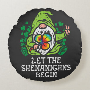 Let Shenanigans Begin Round Pillow