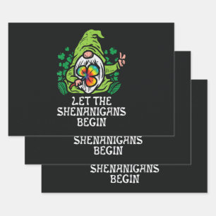 Let Shenanigans Begin Wrapping Paper Sheet