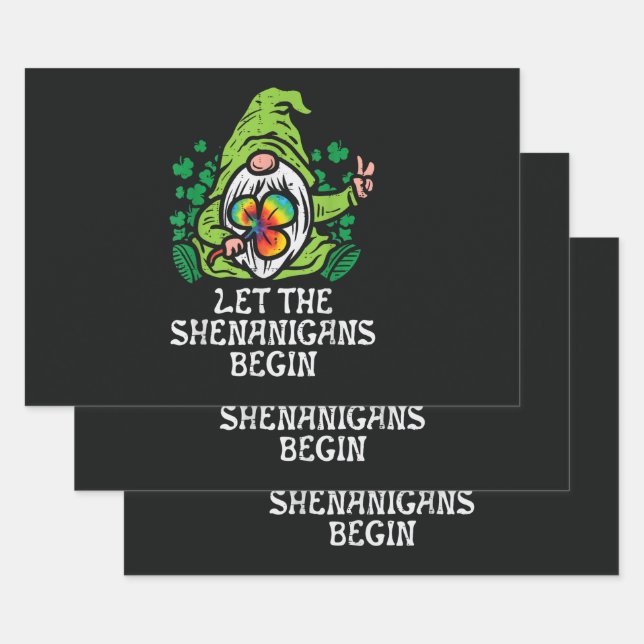 Let Shenanigans Begin Wrapping Paper Sheet (Set)
