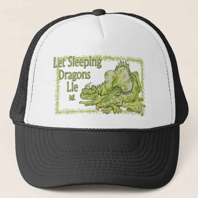 Let Sleeping Dragons Lie Trucker Hat (Front)