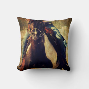 Let That Pinto Pony Run Throw Pillow