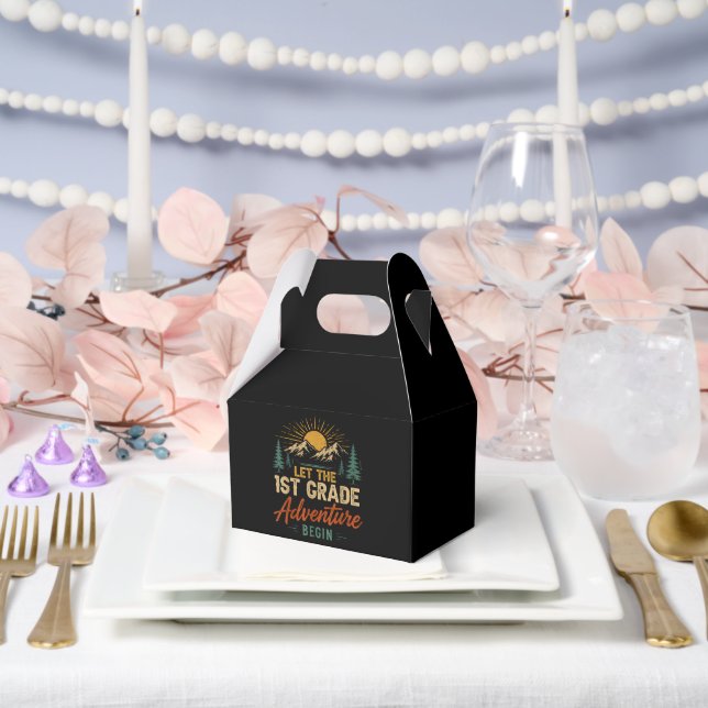 Let The 1st Grade Adventure Begin Favor Box (Wedding)