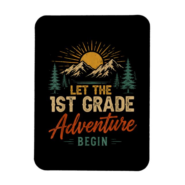 Let The 1st Grade Adventure Begin Magnet (Vertical)