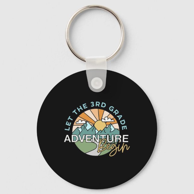 Let The 3rd Grade Adventure Begin Teacher Ck To Sc Keychain (Front)