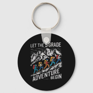 Let The 5th Grade Adventure Begin Fifth Grade Teac Keychain