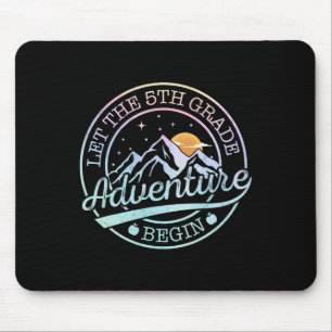 Let The 5th Grade Adventure Begin Retro First Day Mouse Pad