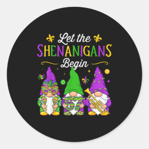Let The 67 Shenanigans Begin For Women Men Kids Ma Classic Round Sticker