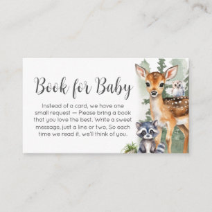 Let the Adventure Begin Baby Shower Books for Baby Enclosure Card